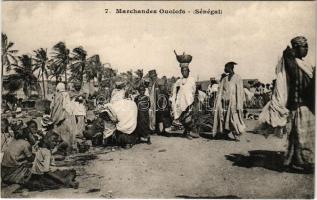 Marchandes Ouolofs / merchants, market, African folklore