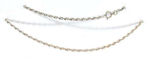 Ezüst(Ag) walles nyaklánc, jelzett, h: 50 cm, nettó: 8,3 g