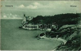 1908 Trieste, Trieszt, Trst; Miramar / castle, coast
