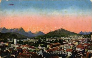 1915 Trento, Trient (Südtirol); general view + K.u.K. Festungsartillerie-Bataillon No. 1. Marschkompagnie No. 3. (fl)
