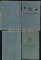 1977 2 db katonai igazolvány + oklevél