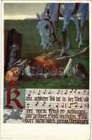 Offizielle Karte für Rotes Kreuz, Kriegsfürsorgeamt Kriegshilfsbüro Nr. 54C. / WWI German and Austro-Hungarian K.u.K. military art postcard s: R. Assmann (EK)