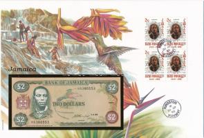 Jamaika 1993. 2$ felbélyegzett borítékban, bélyegzéssel T:I Eastern Caribbean States/Antigua and Jamaica 1993. 2 Dollars in envelope with stamp and cancellation C:UNC