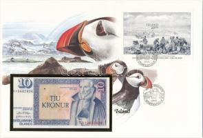 Izland 1961. 10K borítékon grönlandi bélyeggel, bélyegzéssel T:I  Iceland 1961. 10 Kronur in envelope with Greenlandic stamp and cancellation C:UNC