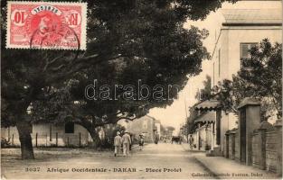 1909 Dakar, Place Protet / street view, TCV card (EK)
