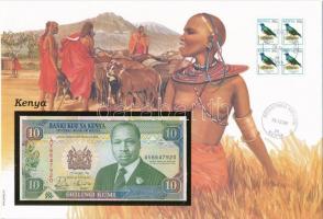 Kenya 1992. 10Sh felbélyegzett borítékban, bélyegzéssel T:I Kenya 1992. 10 Shillings in envelope with stamp and cancellation C:UNC