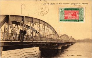 1930 Saint Louis, Le Pont Faidherbe (longueur 511 métres) / bridge, TCV card