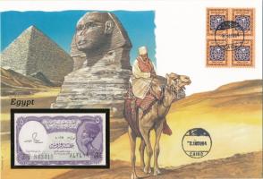 Egyiptom 1984. 5P, felbélyegzett borítékban, bélyegzéssel T:1  Egypt 1984. 5 Piastres in envelope with stamp and cancellation C:UNC