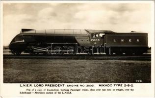 LNER (London North Eastern Railway) Lord President Engine No. 2003. Mikado Type 2-8-2. (EK)