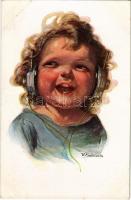 Child with headphones. No. 1198. s: W. Fialkowska