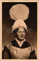 La Normandie. Coiffe de Bayeux / French folklore, Bayeux lady with headdress (EK)