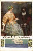 Wagner Der fliegende Holländer art postcard. B.K.W.I. 438-2. artist signed