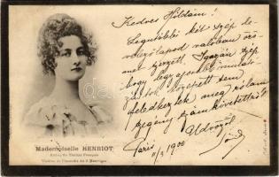 1900 Mademoiselle Henriot. Artiste du Theatre Francais. Victime de lincendie du 8 Mars 1900 / French actress and model for Renoir, died in the theater fire of 1900 (EK)