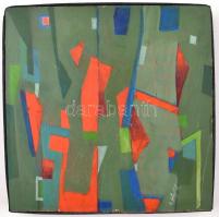 Olvashatatlan jelzéssel: Kompozíció. Olaj, fa. 23x23 cm