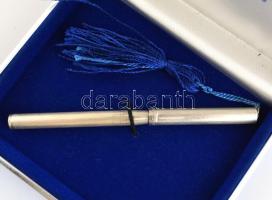 Ezüst(Ag) Pelikan toll, jelzett, eredeti dobozában, h: 8,5 cm, bruttó: 9 g