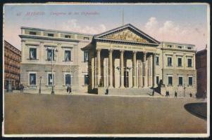 1929 Képeslap Spanyolországból a budapesti eszperantó kongresszus levélzárójával