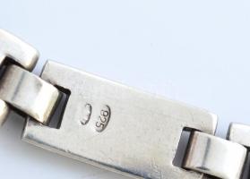 Ezüst(Ag) férfi karkötő, jelzett, h: 20 cm, nettó: 21,91 g