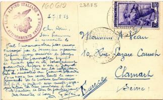 1953 Valsavarenche, Italian alpine club's camp, mountaineering. photo + "Club Alpino Itali...