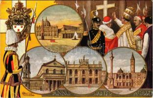 Vatican City (Roma, Rome); Anno Santo MCMXXV, Pio XI / Holy Year of 1925. Pope Pius XI s: O. Annibali (EB)