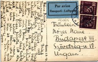 1947 Lahti, Bahnhof, Post, Bank, Stadthaus, Stadthotel, Restauration / railway station, post office,...