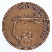 Franciaország DN "CONNETABLE MARECHAUSSEE DE FRANCE / NON SINE NUMINE" kétoldalas Br emlékérem (72mm) T:1-