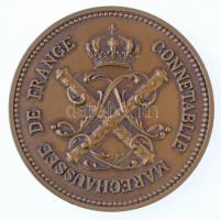 Franciaország DN "CONNETABLE MARECHAUSSEE DE FRANCE / NON SINE NUMINE" kétoldalas Br emlék...