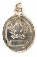 Ezüst(Ag) Szűz Mária medál, jelzett, 3,5×2,5 cm, nettó: 5,9 g