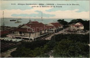 Dakar, Casernes de la Marine, prés de la Batterie de la Pointe / Marine barracks, ships