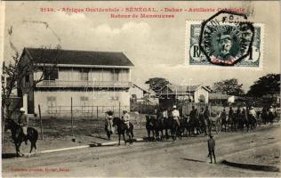 Dakar, Artillerie Coloniale Retour de Manoeuvres / colonial artillery return