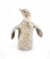 Ezüst(Ag) miniatűr pingvin, jelzett, m: 3 cm, nettó: 20,74 g