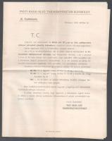1915-1916 Hadikölcsön aláírási felhívás, nyilatkozat, 13 db