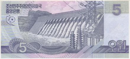 Észak-Korea 2002. 5W "MINTA" T:I 
North Korea 2002. 5 Won "SPECIMEN" C:UNC Krau...