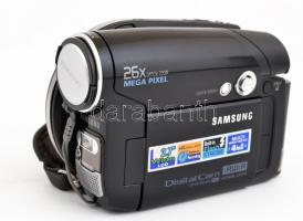 Samsung digital cam DVD camcorder, mega pixel and double capacity, eredeti dobozában, kézikönyvvel, kábelekkel