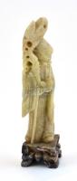 Kínai zsírkő figura, m: 11,5 cm