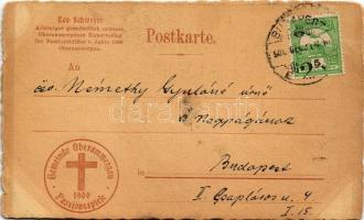 Christus von Kaiphas. Gemeinde Oberammergau Passionsspiele 1900. Offizielle Postkarte No. 7