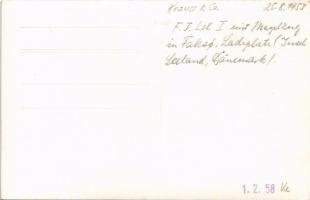1953 Krauss & Co. vonat. 1953 Krauss & Co. F. J. Loc. I. mit Mergelzug in Fakso, Ladeplatz (...