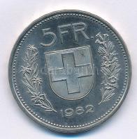 Svájc 1982. 5Fr Cu-Ni T:1-,2 Switzerland 1982. 5 Francs Cu-Ni C:AU,XF Krause KM#40a.2