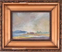 Istókovits Kálmán (1898-1990): Behordás. Olaj, karton, jelzett. Hátoldalán címkével, amelyen 1957-es...