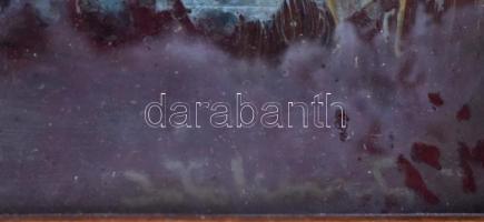 Istókovits Kálmán (1898-1990): Behordás. Olaj, karton, jelzett. Hátoldalán címkével, amelyen 1957-es...