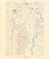 1925-1930 5 db USA térkép (Oregon, New Hampshire, New York, Michigan), 51×42 cm