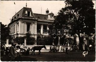 Dakar, LHotel de Ville / town hall, horse-drawn carriage, photo