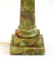 Ónix íróasztali lámpatest, búra nélkül, m: 28,5 cm