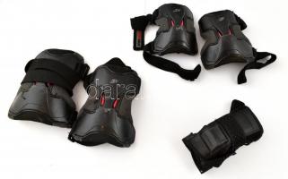 Görkorcsolya, 43-as méretű, térd-, könyök- és csuklóvédővel, Decathlonos táskában