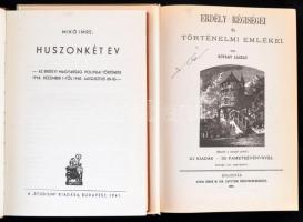 2 db könyv - Mikó Imre: Huszonkét év. Az erdélyi Magyarság politikai története 1918. dec. 1-től 1940...