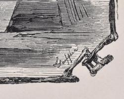 E Schmelzer jelzéssel: Schubart. Metszet, papír, jelzett a metszeten, üvegezett fa keretben, 17,5×14...