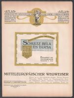 1920 Atlas Filmgyár és Laboratórium 4 db nyomtatott grafika, 31×23,5 cm