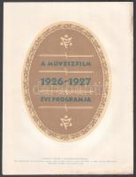 1926-1927 A Művészi film program reklám, 15 db