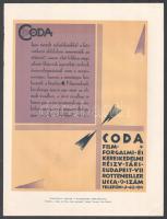 1926-1927 A Művészi film program reklám, 15 db