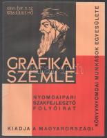 1932-1936 A Grafikai Szemle 5 db száma