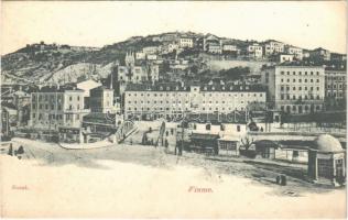Fiume, Rijeka; Susak / Sussak / utca, híd. Divald Károly 445. sz. / street view, bridge (fl)